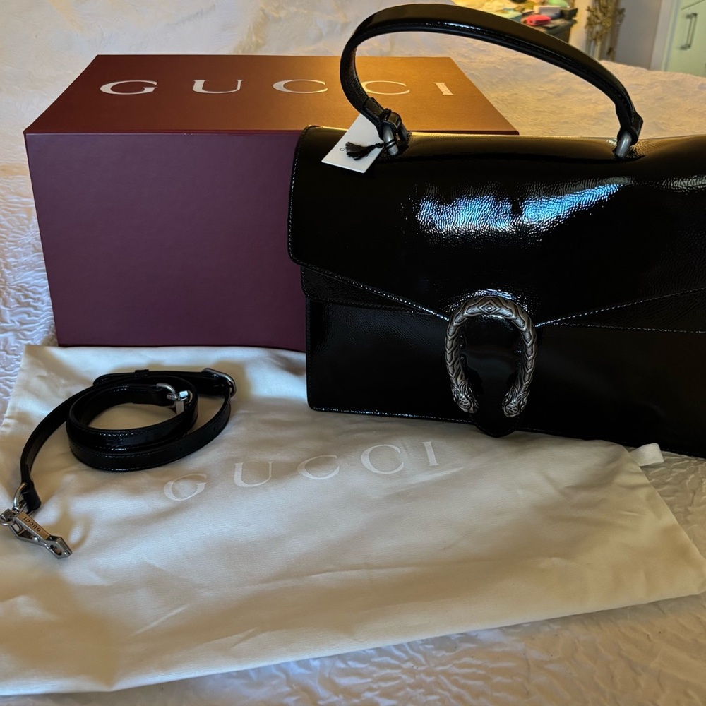 Gucci Black Leather Handbag